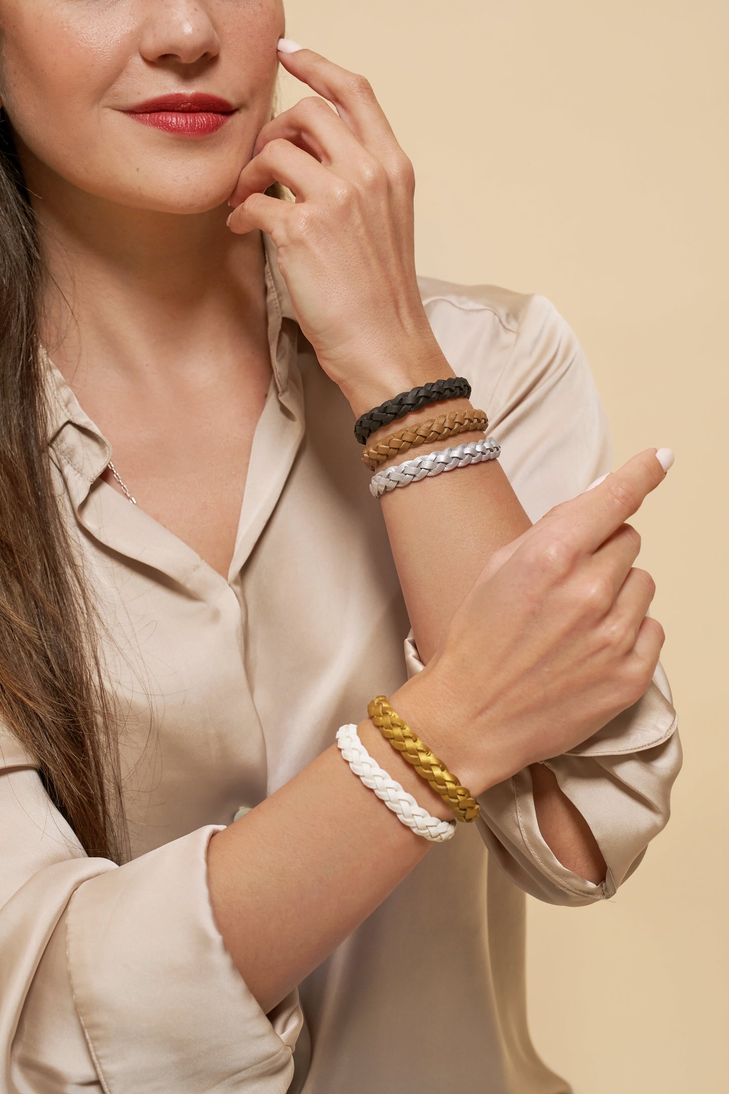 Repellent Bands – Pack of 5 (Black, Brown, White, Gold, Silver)