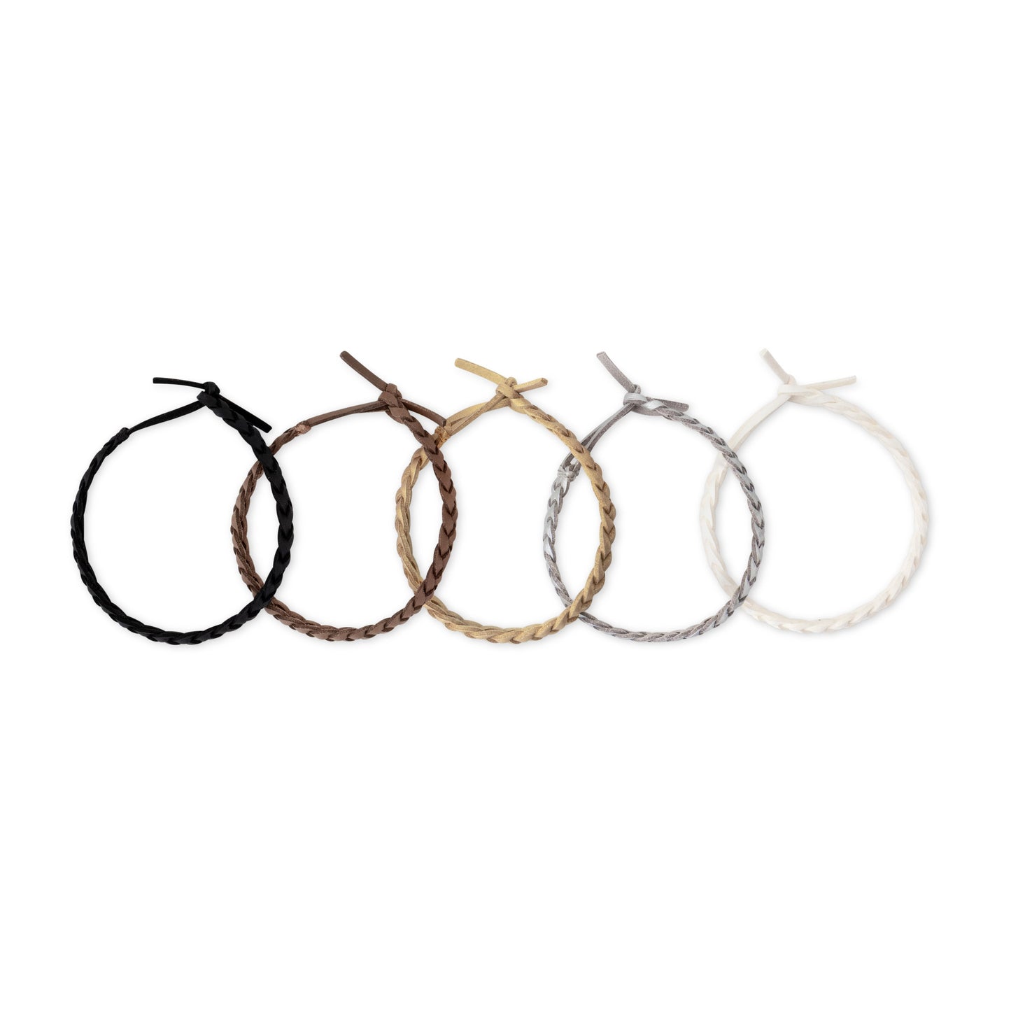 Repellent Bands – Pack of 5 (Black, Brown, White, Gold, Silver)