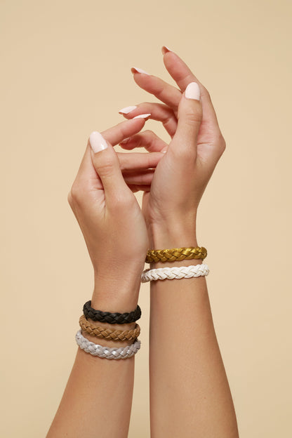 Repellent Bands – Pack of 5 (Black, Brown, White, Gold, Silver)